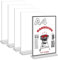 MOPLA 5 Pezzi Espositore da Tavolo A4,Porta-avvisi da Tavolo,Supporto Espositore A4,Porta A4 Stand,Forma di T Trasparenti Acrilico Supporto,per Menu, Foto,Poster,per Ristoranti Hotel Negozio