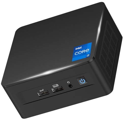 Intel NUC 12 for ASUS Barebone, 12th Gen Core i7-1260P (12 Cores & 4.7GHz) Low Power, Intel Iris Xe Graphics 8K, Gaming Mini Pc with Vesa Mounting Bracket(No RAM, No SSD, NO OS)