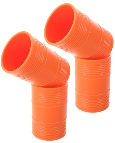 MOLUCKFU 4 St Orange Plasttärningsskakare för Brädspel Stapelbara Tärningskoppar för Ktv Poker och Fest Bärbar Enkel Rengöring för Hem och Resor
