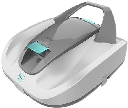 Cecotec Robot Limpiafondos Piscinas sin Pendientes sin Cables Conga Pooldroid 3000 FloorMaster. Doble Motor, Succión 100l/m, Autonomía 100mins, Filtro Alta Eficiencia, Piscinas 80m² y Profundidad 2,5m