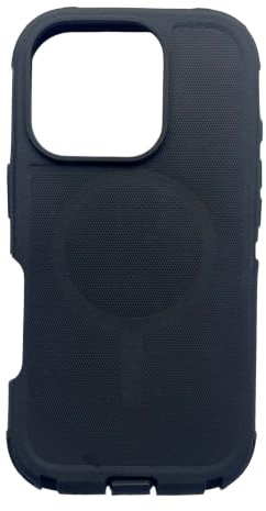 Replacement Rubber Outer Skin Compatible with iPhone 16 Pro Otterbox Defender Series Case (Black)