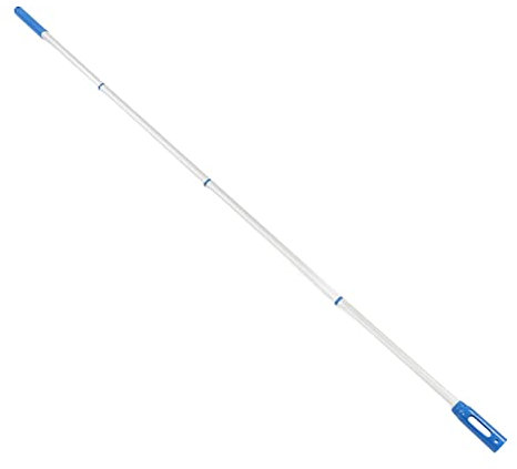 Poste de Piscina, Poste de Piscina de Aluminio de 4 Secciones y 1,6 Metros Telescópico sin Deformación, Poste de Extensión de Piscina Accesorios de Piscina para Redes de Skimmer