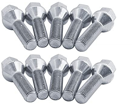 Simoni Racing Kit 10 bulloni Ruote Chiave 17 M12x1.25 Lunghezza 22 mm Testa conica