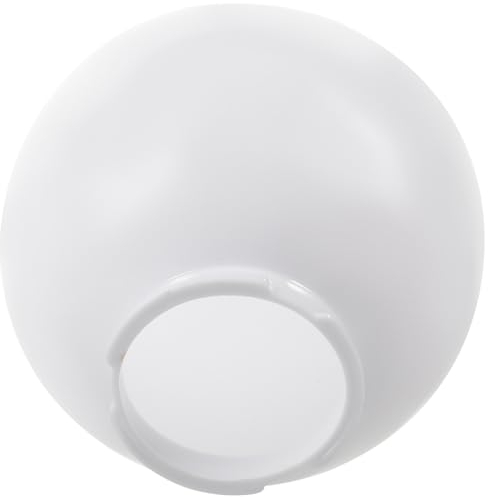 Cabilock Weißer Acryl-Lampenpfosten- 20 Cm Runde Leuchtkugeln Ersatz-Lampenschirmabdeckungen Kugel-Lampenschirm Außen-Leuchtkugeln Leuchtenzubehör