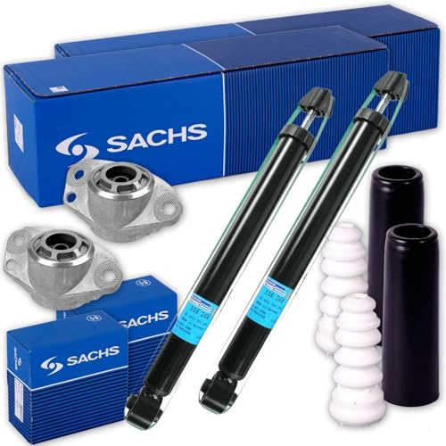BandelOne enthält 2x Sachs Stoßdämpfer + Domlager + Protection Kit hinten für Golf 4 Octavia