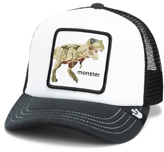 Goorin Bros. Kinder Trucker Cap Dino Kiddo Weiß Schwarz, Size:OneSize