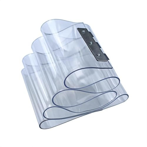 Transparenter PVC-Streifen Türvorhang, winddicht, verdickt für verbesserte Isolierung, ideal für Gefrierräume, Lager, Geschäfte und Garagen