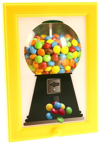 harupink Distributeur de bonbons créatif sur table Gumball Machine dans le cadre Mignon Suspendu Bonbons Cadre pour bonbons Noix Chien Chat Traitements