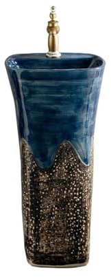 Lavandino a piedistallo Lavandino da bagno for hotel con piedistallo, rubinetto e scarico, mobiletto for lavabo pavimento for interni ed esterni