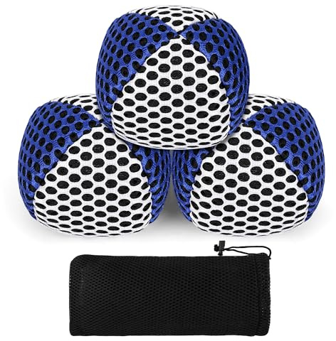 Windspeed 3 Pcs Juggling Balls for Beginners Weighted Juggling Balls for Professionals Juggle Set for Adults, with Storage Bag, 4.2 oz Weight