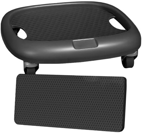 Roue de rouleau pour abdominaux : entraînement d'exercice rotatif à 360 degrés, outil de force centrale durable, équipement d'entraînement compact antidérapant | Roue AB avec tapis P
