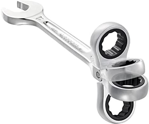 Facom 467bf. 18 Metric Articulated Ratchet Combination Spanner, 18 mm, Silver