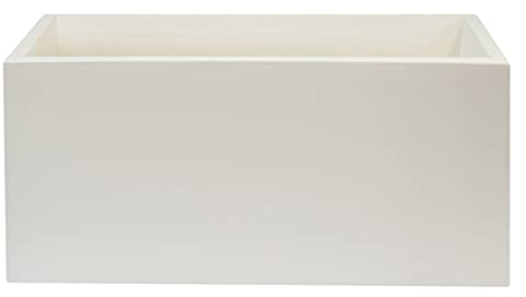 MACETERO DE POLIETILENO BLANCO 70X30X30 CM