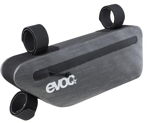 EVOC FRAME PACK S, leichte Rahmentasche (ideales Fahrrad Zubehör, praktische Mountainbike Tasche, Radtasche, Maße: 5 x 30 x 11 cm, Gewicht: 120 g, Volumen: 1,5 l), Carbon Grey