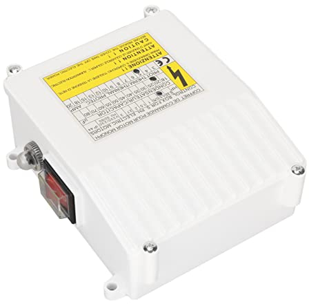 Regolatore della Pompa Domestica Scatola di Controllo della Pompa per Pozzi Profondi di Aspirazione Sommergibile Integrata Nell'interruttore di Protezione Termica (1100 W Spina UE 220V)