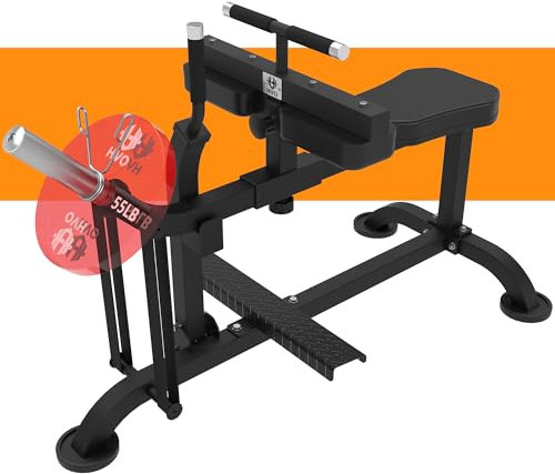 HVO Wedentrainer Wadenmaschine Sitzend: Beintrainer für Zuhause im Sitzen Bein Training Trainingsgerät Kraft-Beintrainer Seated Calf Raise Machine Schwarz