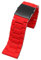FZXCG 28 mm Silikon-Edelstahl-Uhrenarmband für Diesel DZ7396 DZ7370 DZ4289 DZ7070 DZ7395 Herren-Gummi-Armband, 28mm, Achat