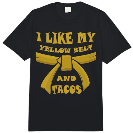 Karate Judo Aikido Jiu Jitsu Belt Color Yellow Comfort Colors Adult Heavyweight T-Shirt