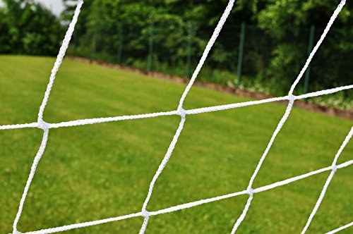 Netsportique Rete per Porte da Calcio 4 x 2 m- Diametro 2mm - Bianca - Solo Rete da Calcio