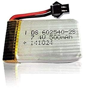 s-idee® 01206 | 1 x 7,4V 500 mAh Akku für Quadrocopter 01251 S183C Quadro mit HD Kamera