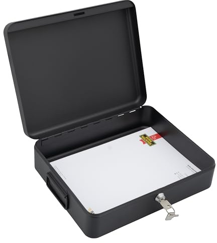 Sterling DB01 Deed Boxes, Black, 12