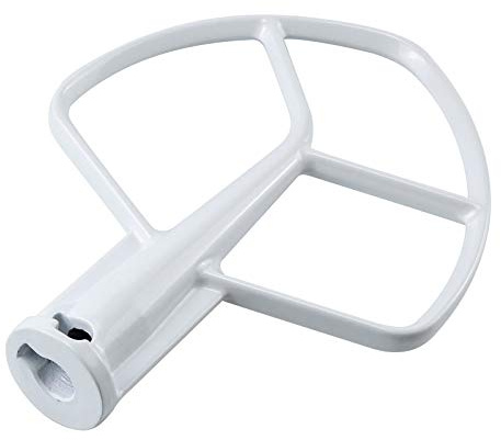 K5AB K5SS Kitchen Mixer Aid Coated Flat Beater by AMI PARTS for 5 QT Mixer Stainless Steel Bowl Compatible with Model KSM50 KSM5 KSM450