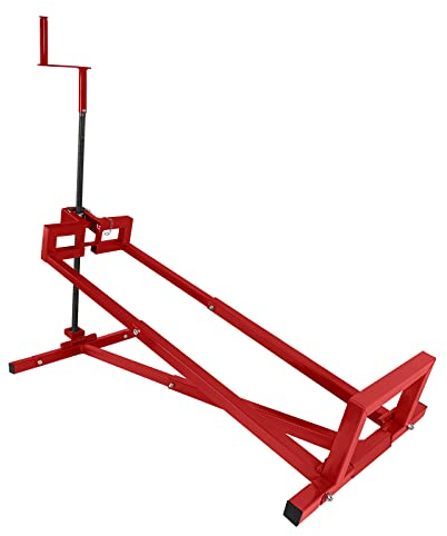 NAIZY Sollevatore Trattorini Tagliaerba 400KG Inclinazione Regolabile Fino A 45°, Rosso