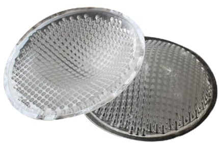 POPETPOP Insertos de Sujetador de Silicona Gruesos y Reutilizables, Almohadillas Redondas Diámetro 13 Cm, para Mujer, Uso Diario y Ropa Transparente, Material Seguro