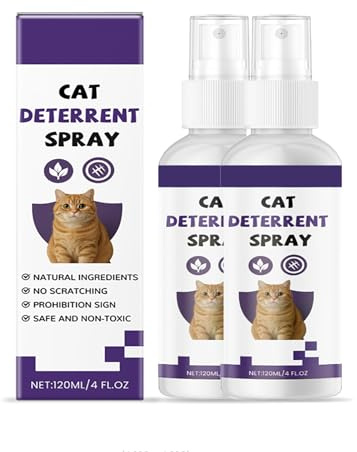 Hu7ken Cat Deterrent Spray, 120ml Cat Spray Indoor & Outdoor Training for Furniture,Gardens Cat Repellent from Scratching Furniture,Sofas,Carpets,Curtains (2 Packs)