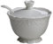 Chic Antique Zuckerdose mit Löffel Provence Porzellan Zuckerbox