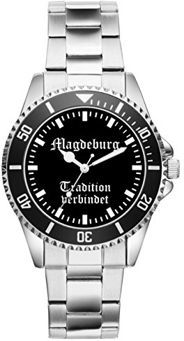 KIESENBERG Magdeburg Geschenk Artikel Idee Fan Uhr 2019