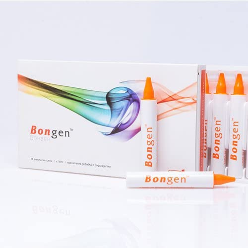 BONGEN Anti-âge quotidien COLLAGEN DRINK • Formule avancée Collagène Type 2 • 10 ampoules en plastique x 10 ml • Super cartilage et ligaments • RÉPARATION RAPIDE DES TISSUS • DOUCEUR SUR L'ESTOMAC