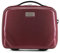 WITTCHEN PC Ultra Light Kosmetiktasche Kosmetikkoffer Kulturbeutel Beauty Case aus Polycarbonat Handgriff Schultergurt Elastische Band Größe XS Dunkelrot