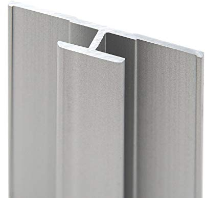 Schulte DecoDesign Profil Flächenverbinder, 255 cm, Alu-Natur, Verbindungsprofil für Duschrückwände und Wandverkleidung bis 3 mm, D1901425 01