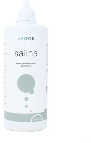 Avizor Saline Solution Contact Lens Storing Cleaner, 500ml, White