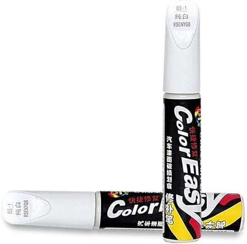MagiSel Pennarello Copri e Rimuovi Graffi Auto, Penna Ritocco Carrozzeria, Vernice per Riparazione Graffi, 2 Pezzi (bianco)
