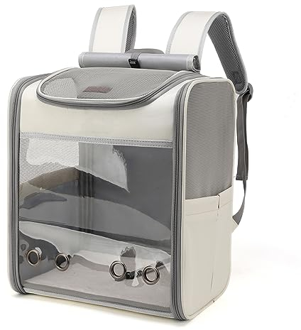 SWIHELP Katzenrucksack Pet Carrier Rucksack für kleine Katzen und Hunde, Hundetragerucksack mit innerer Sicherheitsleine Kann für Reisen verwendet Werden