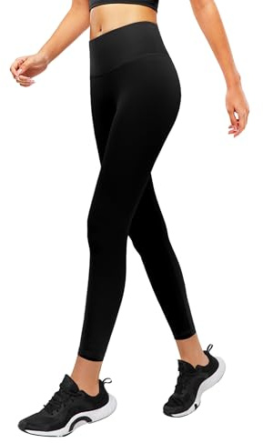 Jinhiteam Leggings for Girls 4t 5t Kids Black Workout Yoga Pants High Waist Running Active Tight Full Length Workout Activewear