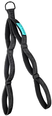 Vulken Tricep Rope Cable Attachments for Gym, Extra Long Three Size in One Multi Workout Handles LAT Pulldown Attachments, Black