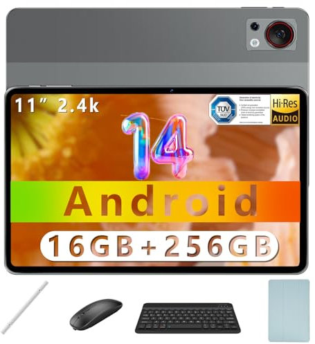 DOOGEE T30S Tablet mit Tastatur 11 Zoll 16GB RAM+256GB ROM (1TB TF), 8580mAh Akku Octa-core 2,4K Display Gaming Tablets, Tablet mit Stift und Maus/5G WiFi/OTG/GPS/Widevine L1