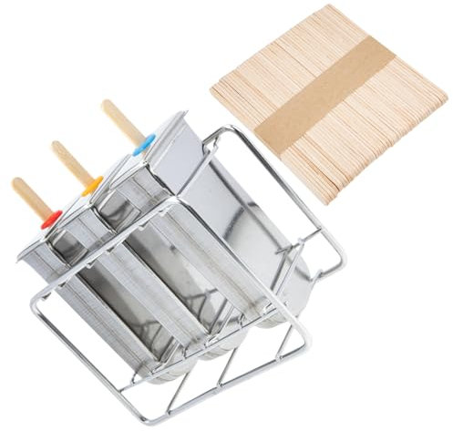 Alipis Molde Para Paletas Acero Inoxidable y Madera Duradero Fácil De Limpiar y Reutilizable