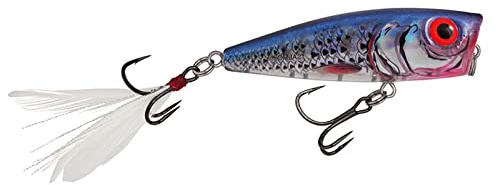 Salmo Rattlin Pop 7cm 12,5g - Popper Wobbler, Salmo Farben:Clear Blue Shiner