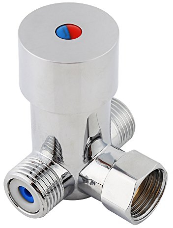 G1/2 valvola di miscelazione acqua calda fredda, valvola di miscelazione termostatica in Ottone, Miscelatore termostatico controllo della temperatura per rubinetto automatico