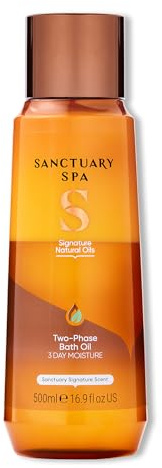 Sanctuary Spa Two Phase Bath Oil, Vegan and Cruelty Free, 500ml