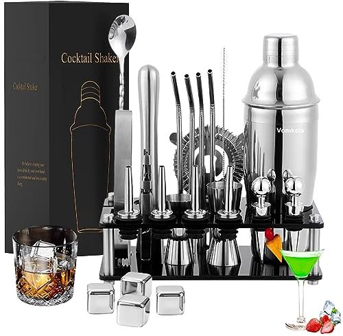 Set da cocktail da 750 ml, set da 24 pezzi, accessori per bar, mixer coctail barkeepers Friends Jigger, Boston Shaker Bartender Set decorazione per uomini e donne (tipo 4)