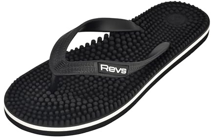 Revs Lights - Reflexology & Acupressure Massage Flip Flops | For Men & Women, Boost Health, Energy and Well-Being with Natural Drug-Free Therapy