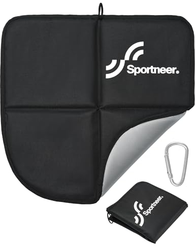 Sportneer Sitzkissen Outdoor, Sitzunterlage Outdoor Wasserdicht Oxford-Stoff Thermo Sitzkissen Faltbar FüR Camping, Wandern, Stadion Und Unterwegs，grau