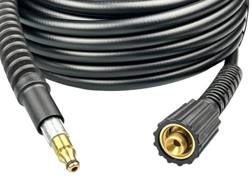 M&M Smartek högtrycksslang för Nilfisk, Alto HD-rengöringsmedel med Quick Connect till M22 x 1,5 (5 meter)