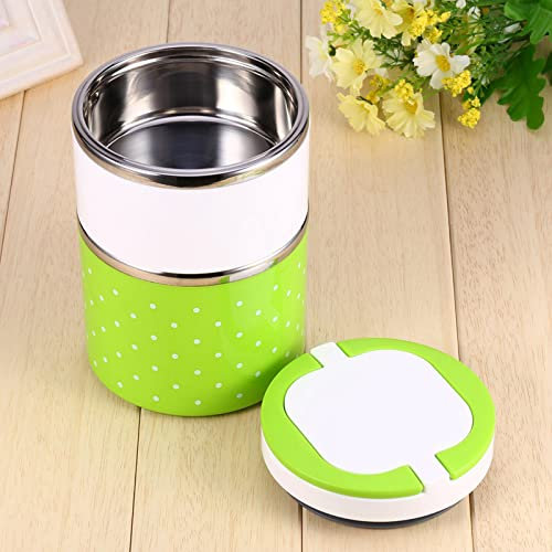 Contenitore Termico per Pranzo Al Sacco in Acciaio Inossidabile, Caldo, per Alimenti da Picnic, Verde