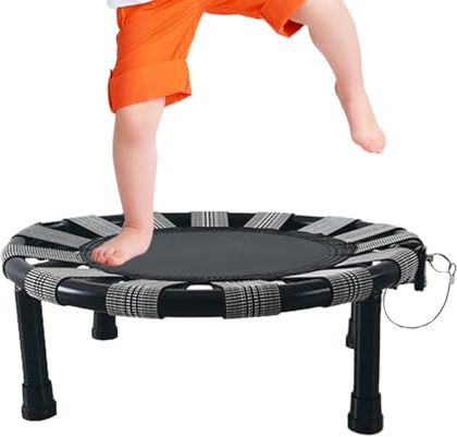 Trampolin Für Kinder,Für Den Innenbereich Trampolin Für Kleinkinder - Rundes Klappbares Tragbares Sprunggerät Für Mädchen Kinder Bewegung Drinnen